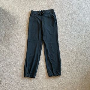 Athleta Pants- dark grey pin striped